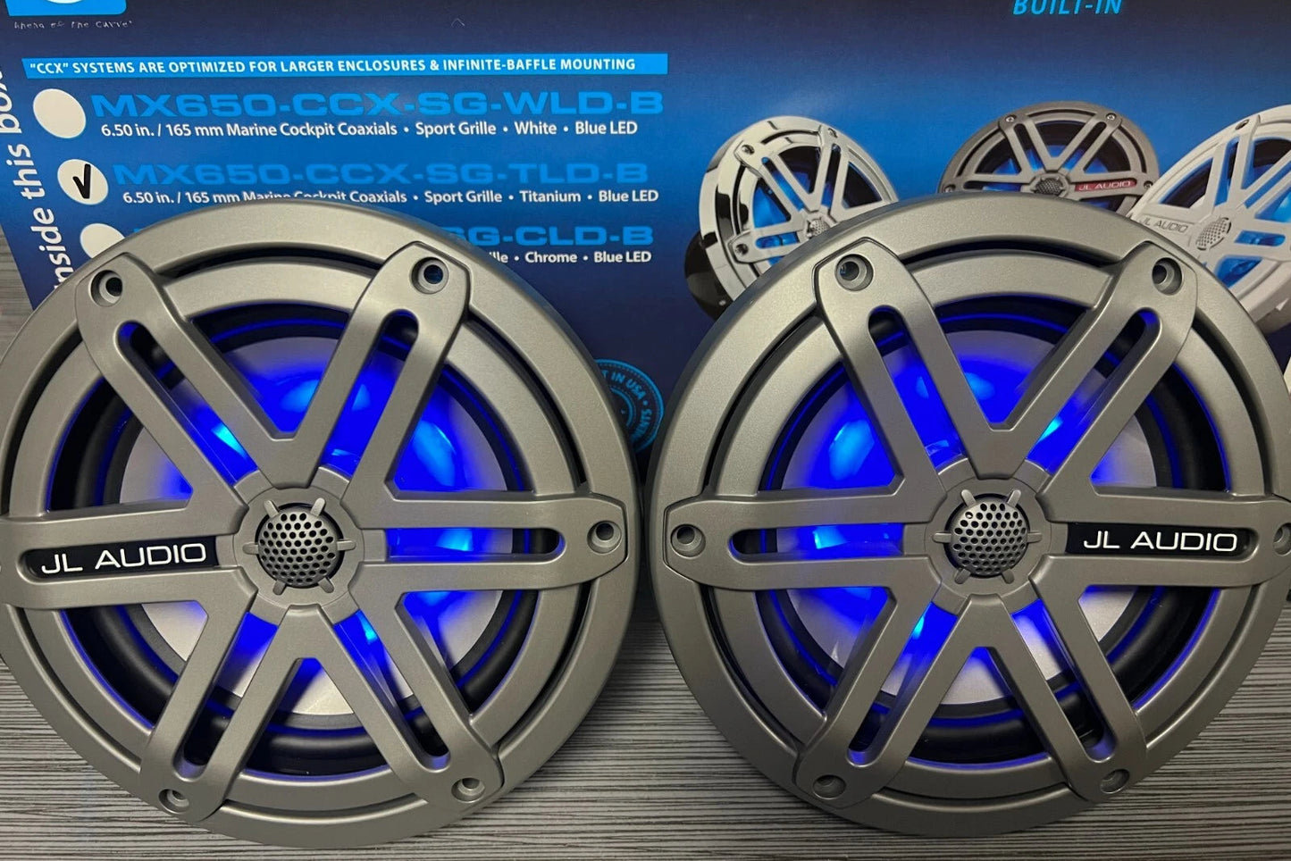 JL Audio MX650-CCX-SG-TLD-B 6.5" Marine Speakers