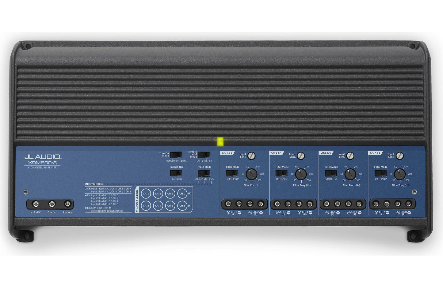JL AUDIO XDM800/8 8-channel marine amplifier