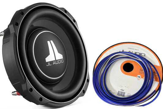 JL Audio 10TW3-D4 10" Shallow Mount Subwoofer w/ Wire