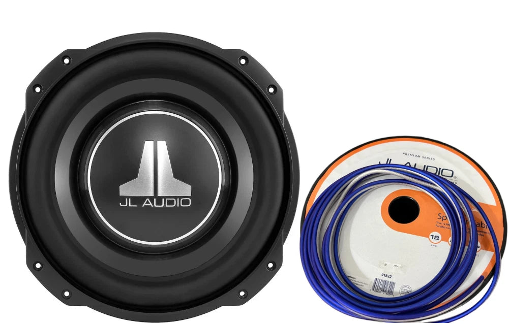 JL Audio 10TW3-D4 10" Shallow Mount Subwoofer w/ Wire