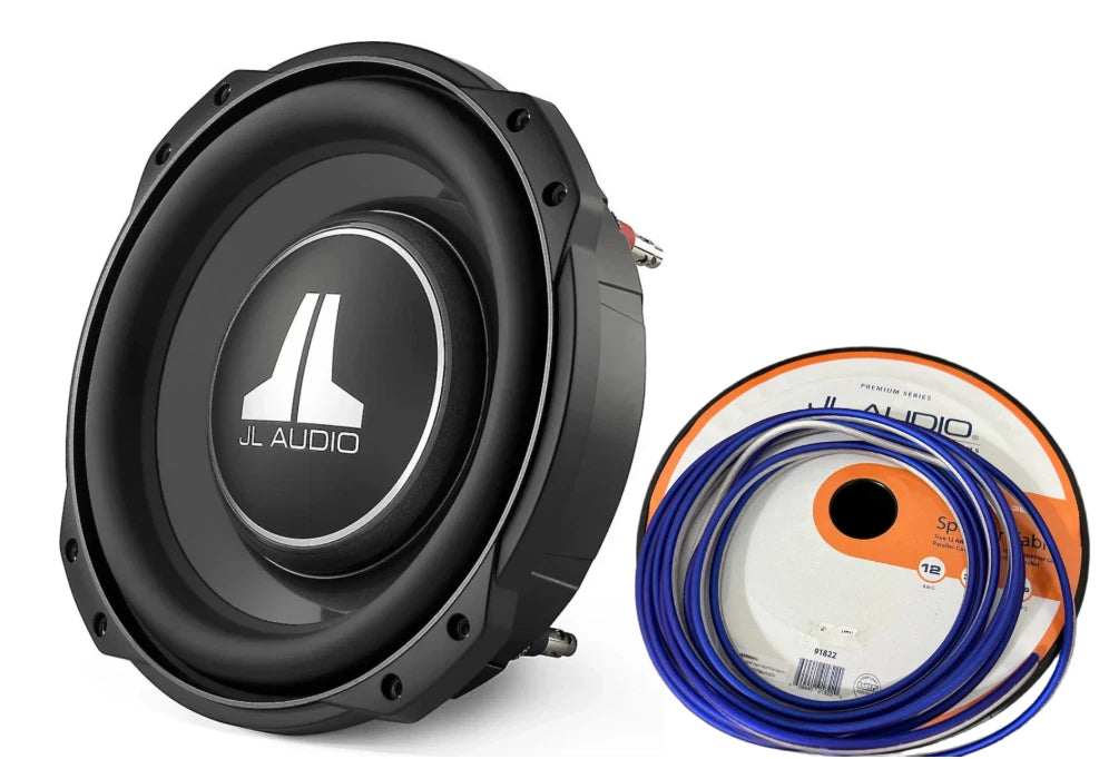 JL Audio 10TW3-D4 10" Shallow Mount Subwoofer w/ Wire