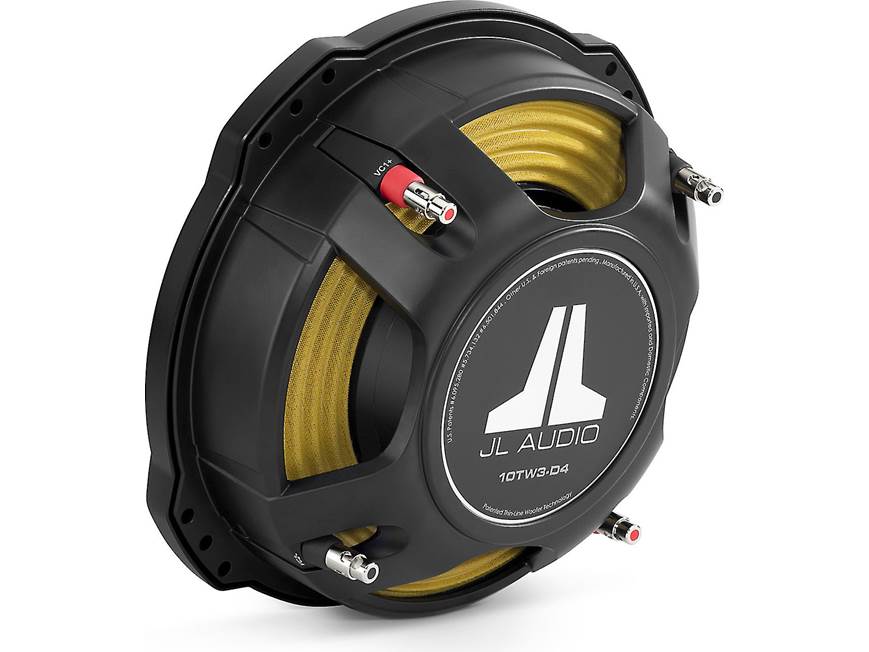 JL Audio 10TW3-D4 10" Shallow Mount Subwoofer w/ Wire