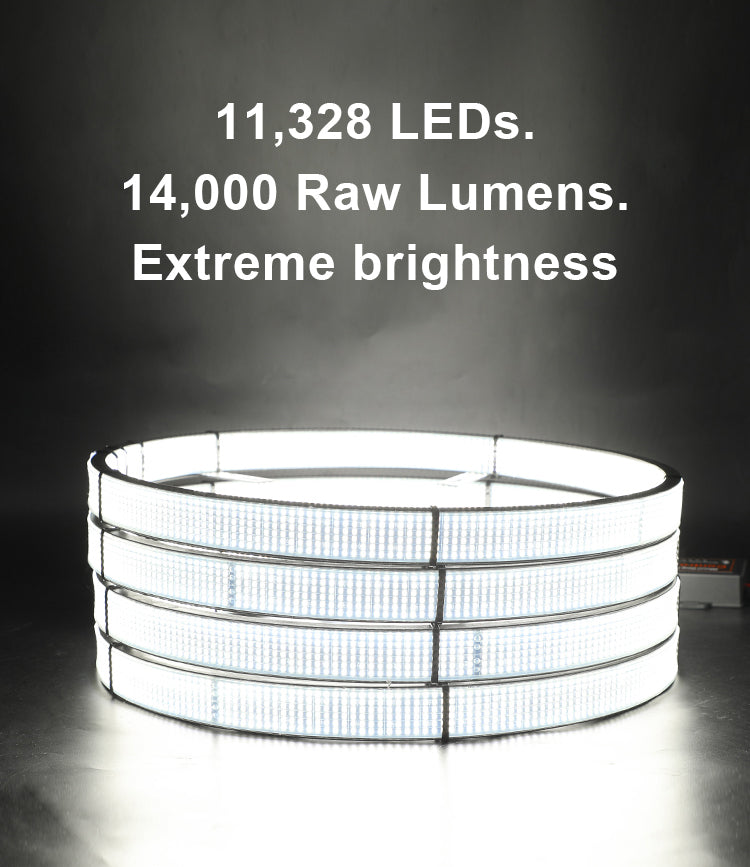 17" 12 Row High Output LED Wheel Light Kit