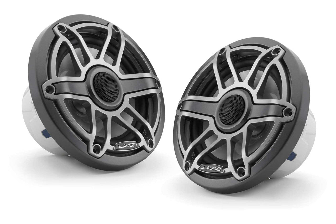 JL Audio M6-650X-S-GmTi 6.5" Marine Speakers Gunmetal Sport Grilles