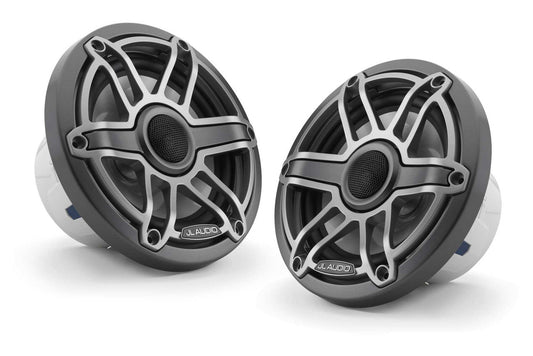 JL Audio M6-650X-S-GmTi 6.5" Marine Speakers Gunmetal Sport Grilles
