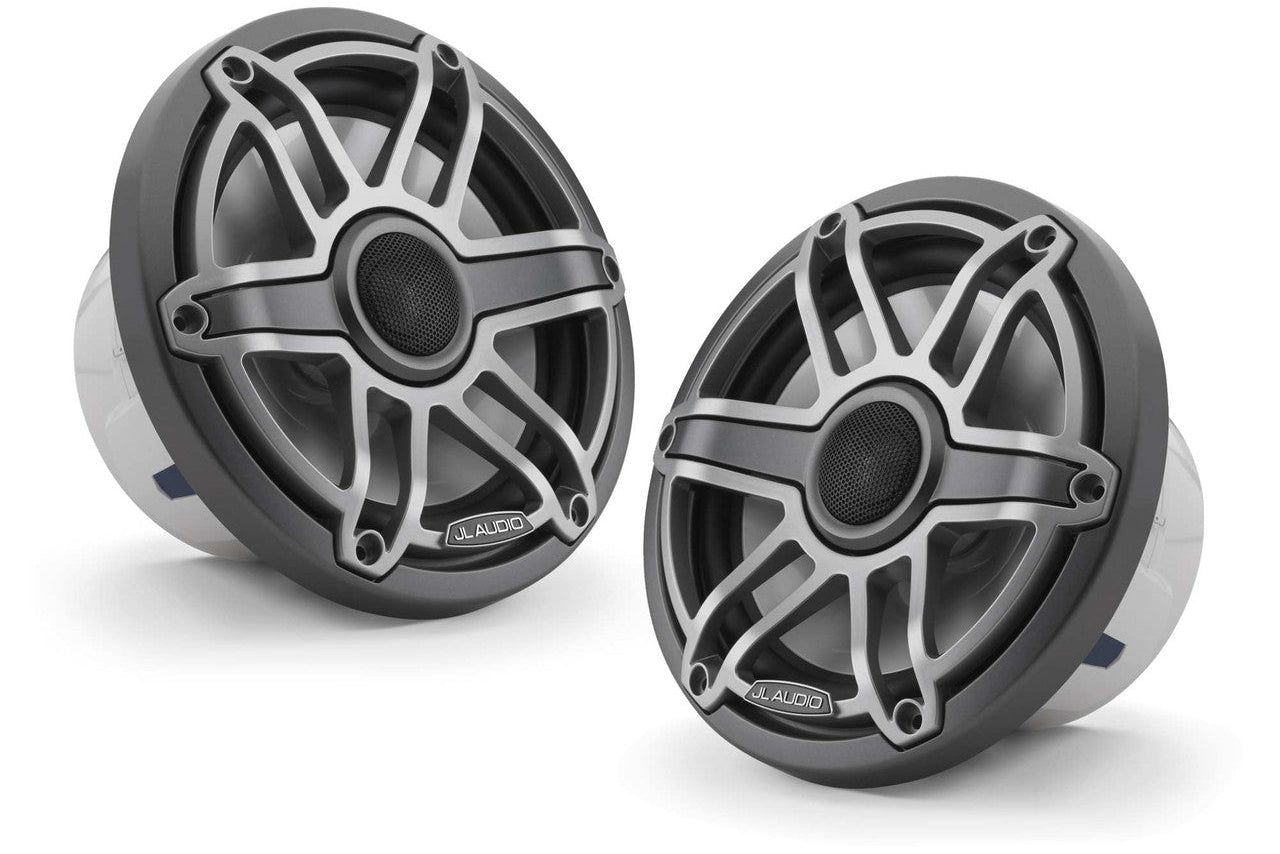 JL Audio M6-770X-S-GmTi 7.7" Marine Speakers Gunmetal Sport Grilles