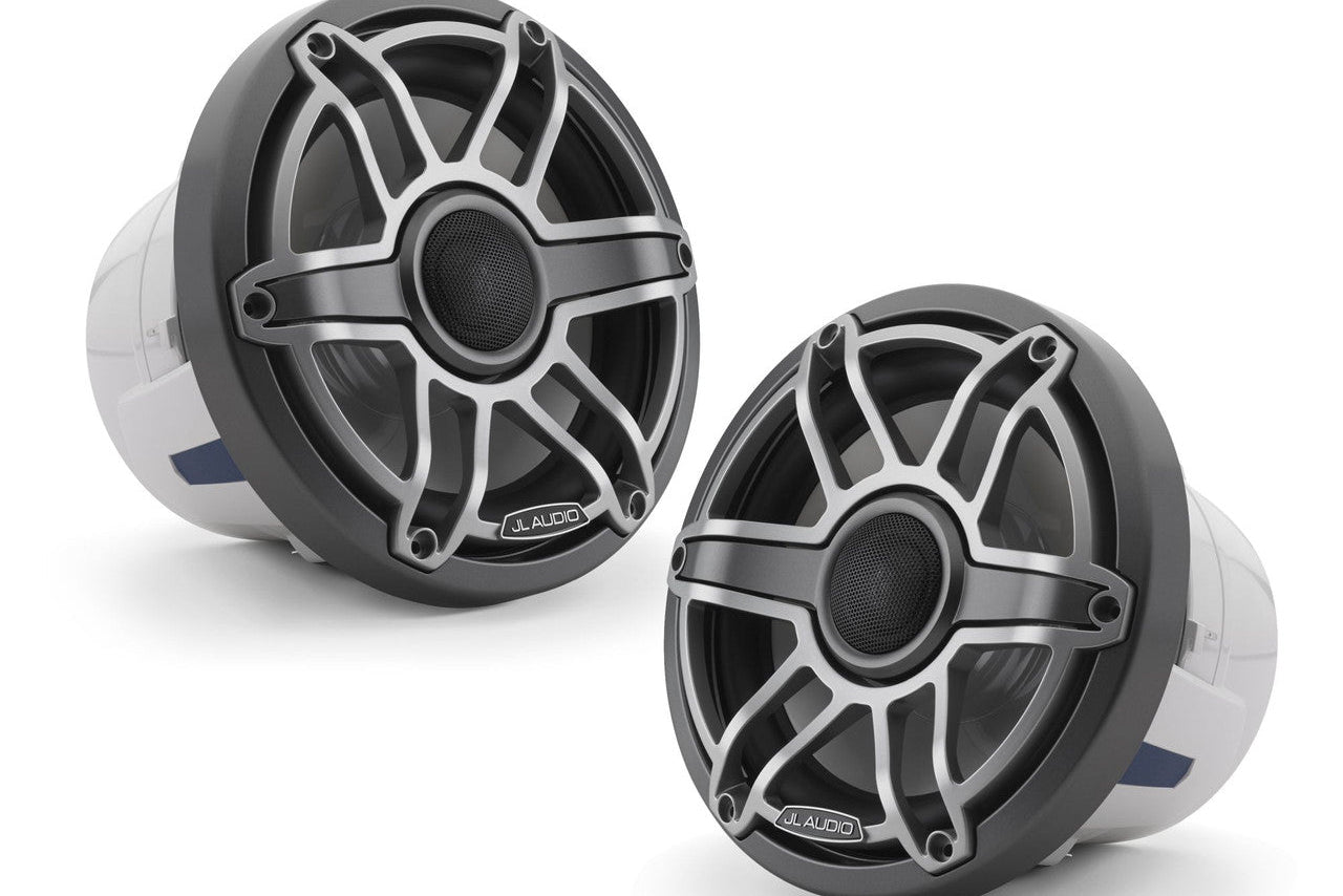 JL Audio M6-880X-S-GmTi 8.8" Marine Speakers Gunmetal Sport Grilles