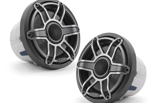 JL Audio M6-880X-S-GmTi 8.8" Marine Speakers Gunmetal Sport Grilles