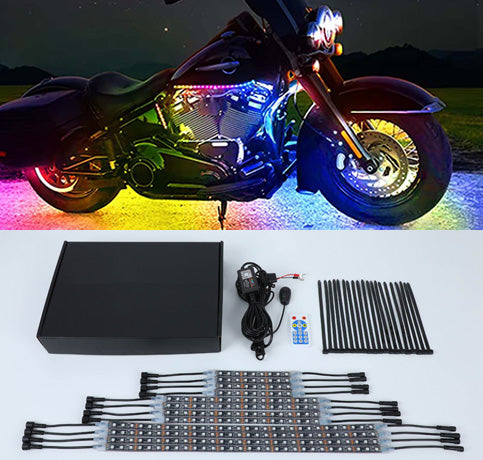 12pc Motorcycle Digital LED Kit