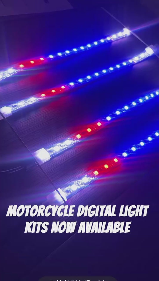 12pc Motorcycle Digital LED Kit