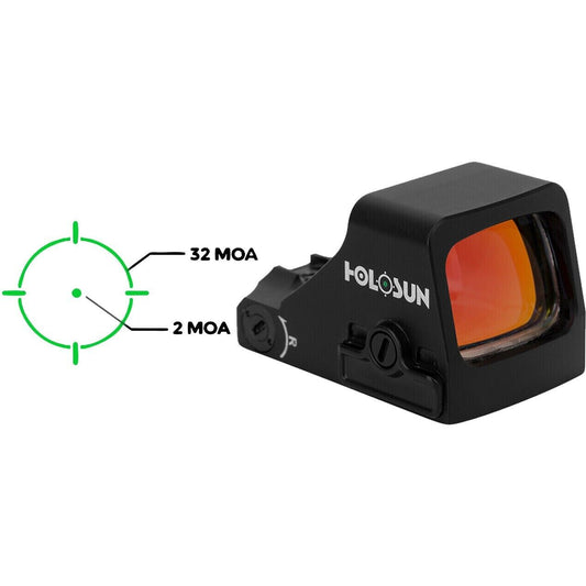 Holosun HS507K-GR X2 Open Reflex Optical Green Dot Sight Multi-Reticle