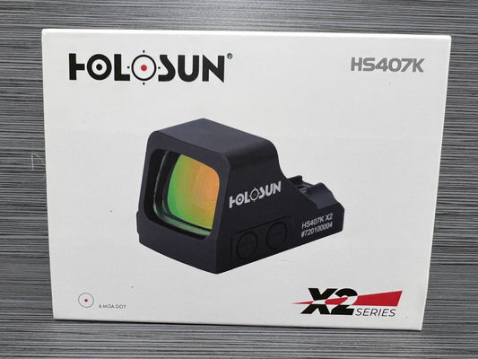 Holosun HS407K X2 Open Reflex Optical Red Dot Sight Pistol Shake Awake