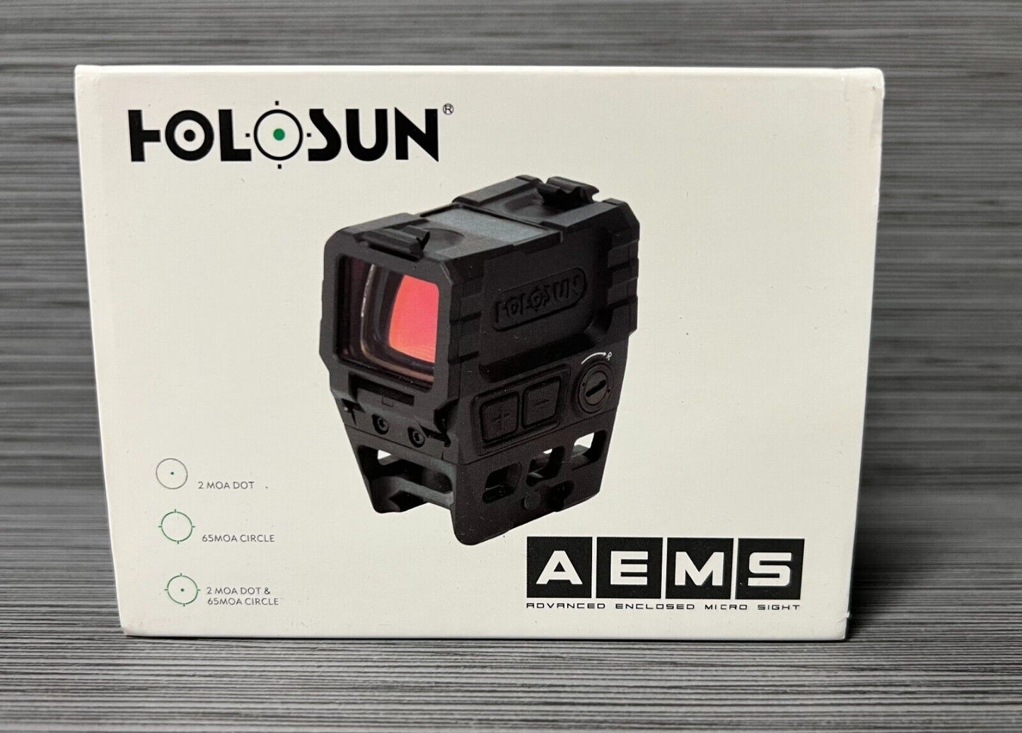 Holosun AEMS-221301 Advanced Enclosed Micro Sight Green Dot Multi-Reticle AEMS