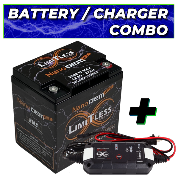 Limitless Lithium Harley / Powersports Battery OEM Replacement